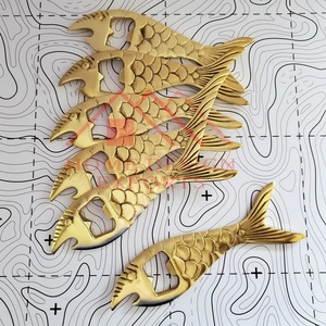 Abrebotellas para regalos de Navidad Abrebotellas dorado único Decoración de mesa Último diseño Abridor de botellas de latón elegante Best Seller - Product Image 2