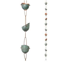 La presencia de la cadena de lluvia metálica más demandada convierte los días tormentosos en momentos de disfrute tranquilo. - Product Image 3