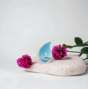 Heritage Aluminum Tear Drop <b>Keepsake</b> Funeral Cremation Urn Memorial <b>Ash</b> Container Featuring Stylish Secure Closure - Product Image 6