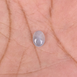 Aguamarina Natural de 1 Quilate, 8x6mm, Forma Ovalada de Cabujón, Gema Suelta - Product Image 2