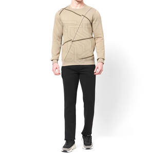 Ensemble de survêtement pour homme, 100% coton, tendance, matière épaisse et solide, respirant, ensembles d'hiver pour l'extérieur, logo personnalisé, grande taille, vente en ligne - Product Image 1