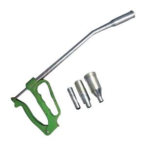 Pistolet d'administration vétérinaire réutilisable en acier inoxydable avec 3 embouts interchangeables, applicateur de bolus sûr et fiable pour bovins, ovins et caprins - Product Image 1