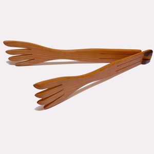 Top choice wooden <b>kitchen</b> <b>tongs</b> best quality natural wood <b>tong</b> for food grabbing made in India Offset with Custom logo Packing - Product Image 4