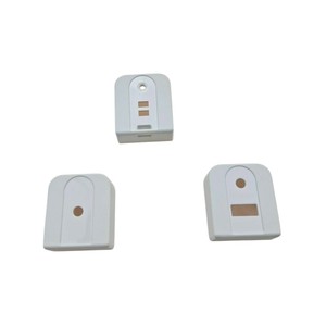 OEM ABS/PC White <b>Plastic</b> Housing Shell | Custom Injection Molding Electronic Component <b>Enclosure</b> with Cutouts - Product Image 1