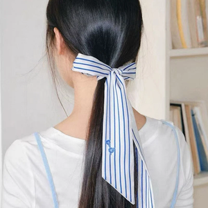 Nuevo Pañuelo de Seda a Rayas de Marca de Lujo para Mujer, Pañuelo para el Cabello, Pañuelos Finos de Seda, Foulard para Dama, Pañuelo para el Cuello, Cinta para Asa de Bolso - Product Image 2