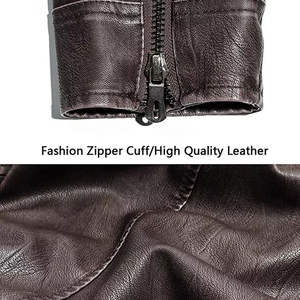 Trendy Soft Men Leather Jacket Daily Comfortable Durable Stylish Fashion Use Lightweight Waterproof Front Logo - Product Image 6