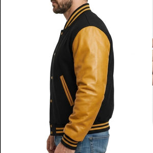 Chaqueta Letterman para hombre hecha a medida de alta calidad, nueva, del mejor fabricante y proveedor, chaqueta de invierno Letterman para hombre. - Product Image 3