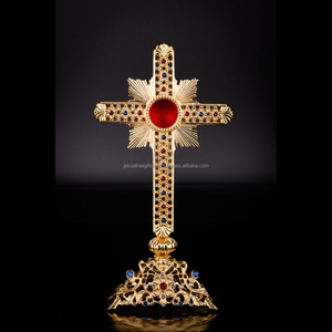Relicario de latón con acabado pulido brillante, incrustaciones de cuentas de colores, diseño elegante, calidad genuina para exhibición, precio al por mayor - Product Image 4