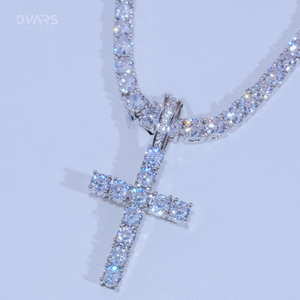 Colgante de Lujo Hip Hop con Incrustaciones de Moissanita, Plata de Ley 925 con Baño de Rodio, Certificado GCI IDGL, Diamante Dvars DHP-228 - Product Image 4