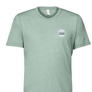 เสื้อยืดเปล่าแบบ Tri-Blend ขายส่ง สต็อกในสหรัฐอเมริกา จัดส่งรวดเร็ว เสื้อยืดโลโก้สั่งทำ - Product Image 1