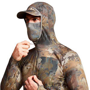 Chemise de performance respirante à capuche camouflage pour la chasse avec masque intégré, anti-humidité, thermique, vêtement d'extérieur - Product Image 2