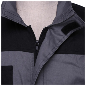 Traje de Trabajo de Una Pieza Resistente y Económico, Marca Privada, MOQ Bajo, Uniformes de Seguridad, Ropa de Trabajo Duradera, Overoles Grises - Product Image 3