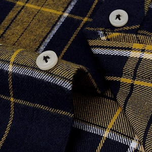 Chemise en flanelle à carreaux pour homme, manches longues, boutonnée, décontractée, style workwear, streetwear, chemise en coton à carreaux, fabricant de vêtements OEM - Product Image 3