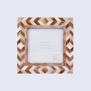 Cadre photo décoratif en MDF avec incrustation de os, qualité export - Product Image 4