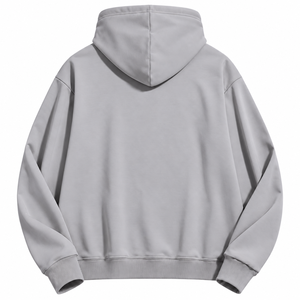 เสื้อฮู้ดแบบสวมหัวสำหรับผู้ชายและผู้หญิง สีพื้น เสื้อสเวตเชิ้ตลำลอง แบรนด์ส่วนตัว รับผลิตเสื้อผ้าสตรีทแวร์ตามสั่ง - Product Image 6