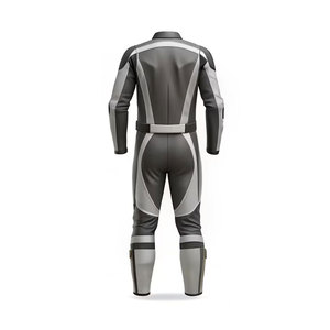 Combinaison de moto de course en cuir véritable sur mesure de haute qualité, manches longues, 360g, coupe-vent, grande taille, imprimée, respirante FREEZY - Product Image 3