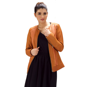 Chaqueta de cuero clásica para mujer, suave al tacto, elegante, a la moda, para exteriores, en oferta. - Product Image 1