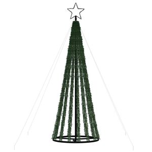 Sapin de Noël LED blanc chaud avec PVC vert foncé et fer cuivré pour l'éclairage de jardin - Product Image 5