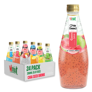 290ml Guava Chia Seed Drink, Sugar-Free, OEM ODM Private Label <b>Beverage</b> Manufacturer - Product Image 1