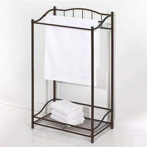 Porte-serviettes autoportant élégant en métal pour salle de bain avec base lourde – Solution moderne et peu encombrante pour le séchage - Product Image 1