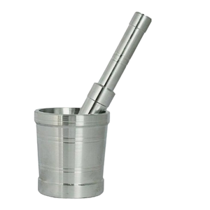 Mortier et pilon en acier inoxydable le plus vendu pour la cuisine domestique et la restauration, fourni par l'Inde - Product Image 1