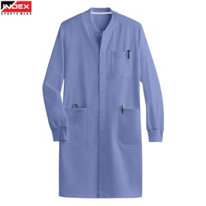 Bata de Laboratorio Médica de Primera Calidad para Hombre y Mujer, Uniforme Médico, Bata Blanca con Logotipo Personalizado, Ropa de Hospital y Clínica, Tela Resistente, Manga Larga - Product Image 1