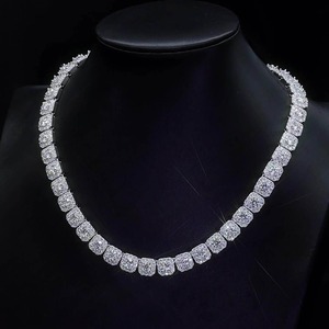 Premium Quality Round Moissanite Diamond <b>Necklace</b> for Wedding Party Gift Use Available at Factory Price - Product Image 1