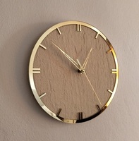 Horloge murale vintage double face, horloge de station rétro, horloge murale antique en métal et bois pour la décoration de la maison, du café, de l'hôtel
