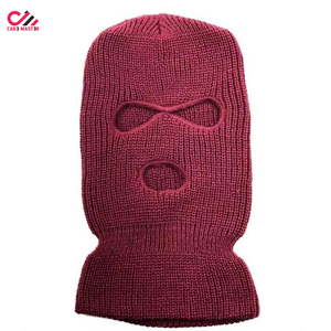 Pasamontañas 100% Algodón con Logotipo Personalizado, Gorro de Invierno Deportivo Clásico, Máscara de Esquí Cortavientos, Gorro de Punto para Adultos - Product Image 1