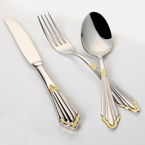 Dinnerware Use Metal Flatware <b>Sets</b> Food Contact Safe High Quality Cutlery <b>Set</b> Wholesale Price Restaurant Dining Tableware Items - Product Image 2