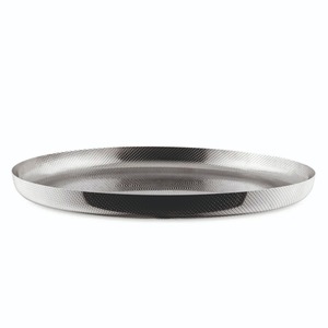 Modern Metal Serving Tray Round <b>Silver</b> Candle Plate Decorative <b>Coffee</b> <b>Table</b> Storage Tray Luxury Wedding Party Charger Plate - Product Image 3