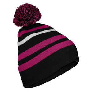 Gorro de Invierno con Pompón de Acrílico Grueso, Gorro Térmico Aislante con Pompón, Gorro de Punto Acanalado Acogedor - Product Image 4