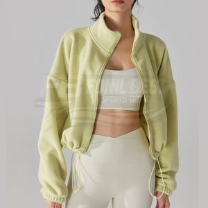 Conjunto de 2 Piezas de Chaqueta y Pantalones Deportivos de Forro Polar para Invierno, Transpirable, para Fitness, Yoga, al Aire Libre, Resistente al Viento, para Mujer - Product Image 3