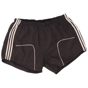 Men's Black Sport <b>Shorts</b> With White Side Stripes Elastic Waist Quick Dry <b>Short</b> <b>Shorts</b> - Product Image 1