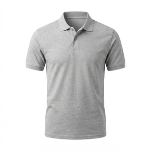 Camiseta Polo para Hombre al por Mayor, Color Gris Oscuro, Tela Piqué, 200 GSM, Corte Ajustado Informal - Product Image 6