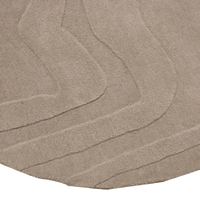 Beige Handmade Rug Modern Textured Area Carpet with Elegant Neutral Design for Living Room Bedroom Dining Room