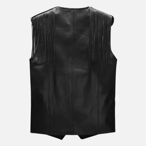 Chaleco de Invierno Casual para Mujer de Alta Calidad, Transpirable, Ligero, Ecológico, de Secado Rápido, Personalizable, de Cuero Genuino Vintage - Product Image 2