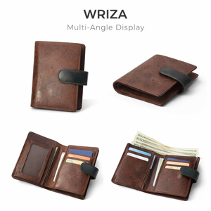 WRIZA Tan and Black Cow Leather <b>Card</b> <b>Holder</b> WI167 Premium Craftsmanship Durable Finish Practical Design Everyday Carry India - Product Image 4