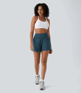 BASRA SPORTS Ladies Lounge Sweat <b>Shorts</b> Regular Summer Activewear Side Pockets Quick Dry Soft Breathable Cotton <b>Elastic</b> <b>Waist</b> - Product Image 1