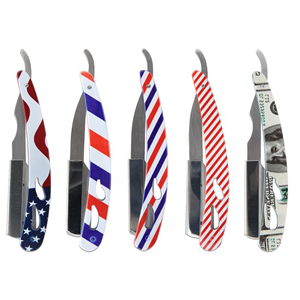 Navaja de Afeitar Plegable de Acero Inoxidable de Primera Calidad para Hombre, con Logotipo Personalizado, Herramienta de Afeitado Profesional para Barbería, Proveedor OEM - Product Image 1
