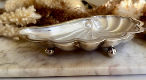 Factory Direct Premium Silver Plated Metal Seashell Platter Handcrafted Vanity Organizer Asymmetric Shell Dish <b>Tray</b> for party - Product Image 2