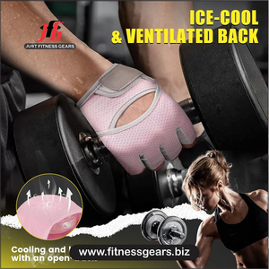 Gants de musculation demi-doigts avec sangle de poignet réglable, légers, séchage rapide, pour le sport et le cyclisme - Product Image 4