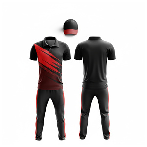 Lightweight Sublimated <b>Cricket</b> Jersey Set | Men Women Youth <b>Cricket</b> Wears Polo Shirt and Trouser Full Team Outfit - Product Image 2
