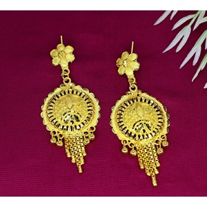 Adornarse con la belleza etérea Pendientes chapados en oro Recién llegados Pendientes chapados en oro únicos Conjuntos de pendientes más vendidos - Product Image 5