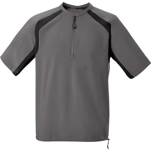 เสื้อแจ็คเก็ตเบสบอลแบบมีซิปด้านหน้า คอตั้ง สำหรับฤดูหนาว แบบสั่งทำได้  สำหรับทั้งชายและหญิง  พร้อมปักโลโก้ตามต้องการ  แบบซิป 1/4  แขนสั้นสำหรับเด็ก - Product Image 4