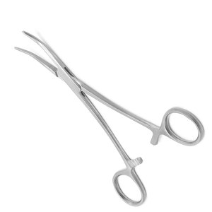 Pinzas Hemostáticas Curvas de Acero Inoxidable Crile de 5.5 Pulgadas, Instrumento Quirúrgico con Mango de Bloqueo Manual, Certificado CE, Uso Médico y Dental - Product Image 3