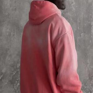 Hoodie personnalisé de style streetwear hip-hop pour hommes, effet délavé à l'acide, nouvelles arrivées, 100% coton, pull-over, effet délavé à l'acide, avec service OEM - Product Image 4