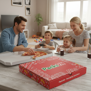 High Strength Custom Printing Personalized <b>Pizza</b> <b>Box</b> for <b>Pizza</b> Packaging Corrugated <b>Box</b> for Takeaway Food - Product Image 6