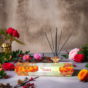 Haute vente 9 pouces bâtons d'encens parfumés noirs boîte hexagonale 20 bâtons nouvelles barres de parfum de fleur Diwali nouvel an - Product Image 2