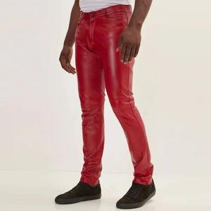 Pantalones de Cuero de Primera Calidad, Precio de Fábrica al por Mayor, Logotipo Personalizado, Corte Recto, Cintura Media, Impermeables, Transpirables, Estilo Vintage - Product Image 2